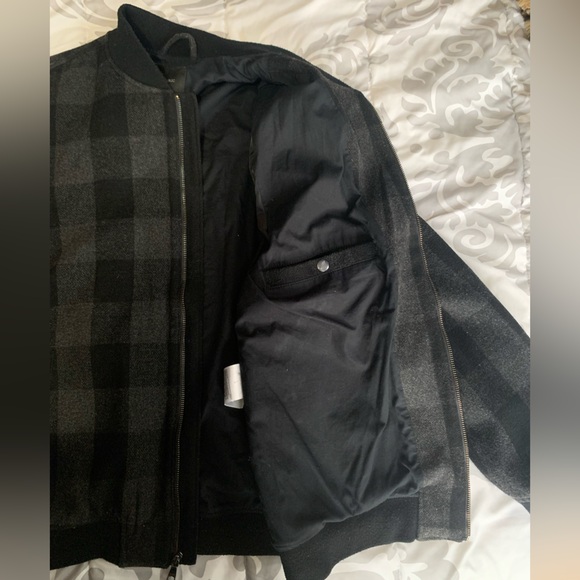 Banana Republic Black and Gray Plaid Jacket - Picture 3 of 6